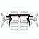 Lawrence 7-Piece Acrylic Folding Dining Chair & Rectangular Dining Table Set - Rose Pink by Leisuremod