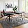 Lawrence 7-Piece Acrylic Folding Dining Chair & Rectangular Dining Table Set - Rose Pink by Leisuremod