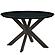 Lawrence 5-Piece Acrylic Folding Dining Chair & Round Dining Table w/Geometic Base Set - Magenta by Leisuremod