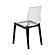 Marsden Modern Dining Side Chair w/Beech Wood Legs (Set of 2) - Black by Leisuremod