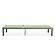 Marlin Patio Chaise Lounge Chair w/Grey Aluminum Frame, (Set of 2) - Green by Leisuremod