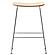 Melrose Modern Wood Counter Stool w/Chrome Frame - Natural (Set of 2) by LeisureMod