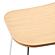 Melrose Modern Wood Counter Stool w/Chrome Frame - Natural (Set of 2) by LeisureMod