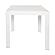 Mace 3-Piece Outdoor Dining Set w/Plastic Square Table & 2 Stackable Chairs - White by Leisuremod