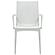 Mace Mid-Century 7-Piece Rectangular Outdoor Dining Set w/4 Side Chairs & 2 Armchairs - White by Leisuremod