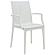 Mace Mid-Century 7-Piece Rectangular Outdoor Dining Set w/4 Side Chairs & 2 Armchairs - White by Leisuremod