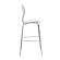 Oyster Acrylic Bar Stool w/Steel Frame in Chrome Finish - Clear by Leisuremod