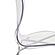 Oyster Acrylic Bar Stool w/Steel Frame in Chrome Finish - Clear by Leisuremod