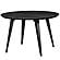 Ravenna Mid-Century Modern 5-Piece Dining Set w/4 Plastic Chairs & Round Wood Table - Orange by Leisuremod