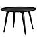 Ravenna Mid-Century Modern 5-Piece Dining Set w/4 Plastic Chairs & Round Wood Table - Purple by Leisuremod