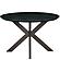 Ravenna Mid-Century Modern 5-Piece Metal Dining Set w/4 Plastic Chairs & Round Wood Table - Blue by Leisuremod
