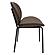 Servos Modern Dining Side Chair w/Upholstered Faux Leather Seat & Powder Coated Iron Frame - Elephant Grey by Leisuremod
