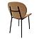 Servos Modern Dining Side Chair w/Upholstered Faux Leather Seat & Powder Coated Iron Frame - Sand Brown by Leisuremod