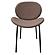 Servos Modern Dining Side Chair w/Upholstered Faux Leather Seat & Powder Coated Iron Frame - Light Grey by Leisuremod