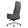 Summit Series Tall Office Chair in Grey Leather by Leisuremod