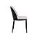 Tule Mid-Century Modern Dining Side Chair w/Fabric Seat - Black/Charcoal by Leisuremod