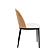 Tule Mid-Century Modern Dining Side Chair w/Velvet Seat & Steel Frame, (Set of 2) - Natural Wood/Beige by Leisuremod