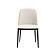 Tule Mid-Century Modern Dining Side Chair w/Velvet Seat & Steel Frame, (Set of 4) - Natural Wood/Beige by Leisuremod