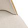 Tule Mid-Century Modern Dining Side Chair w/Velvet Seat & Steel Frame, (Set of 4) - Natural Wood/Beige by Leisuremod