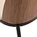 Tule Mid-Century Modern Dining Side Chair w/Leather Seat & Steel Frame, (Set of 4) - Walnut/Light Brown by Leisuremod