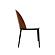 Tule Mid-Century Modern Fabric Dining Side Chair - Walnut/White by Leisuremod