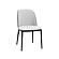 Tule 7-Piece Dining Set in Steel Frame w/6 Dining Chairs & 71