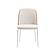 Tule 7-Piece Dining Set in White Steel Frame w/6 Dining Chairs & 71
