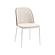 Tule 7-Piece Dining Set in White Steel Frame w/6 Dining Chairs & 71