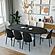 Tule 9-Piece Dining Set in Steel Frame w/8 Dining Chairs & 83