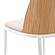 Tule Mid-Century Modern Dining Side Chair w/Velvet Seat & White Powder-Coated Steel Frame, (Set of 4) - Natural Wood/Beige by Le