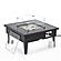 Walbrooke Patio Square Fire Pit & Tank Holder - Black by Leisuremod