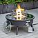 Walbrooke Patio Round Fire Pit & Tank Holder - Black by Leisuremod