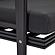 Walbrooke Modern Outdoor Patio Loveseat w/Black Aluminum Frame & Removable Cushions - Charcoal by Leisuremod