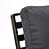 Walbrooke Modern Outdoor Patio Loveseat w/Brown Aluminum Frame & Removable Cushions - Charcoal by Leisuremod