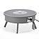 Walbrooke Patio Round Fire Pit & Tank Holder - Grey by Leisuremod