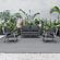 Walbrooke Modern 3-Piece Outdoor Patio Set w/Grey Aluminum Frame & Removable Cushions, 1 Loveseat and 2 Armchairs - Charcoal by