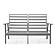 Walbrooke Modern 3-Piece Outdoor Patio Set w/Grey Aluminum Frame & Removable Cushions, 1 Loveseat and 2 Armchairs - Green by Lei