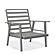 Walbrooke Modern 3-Piece Outdoor Patio Set w/Grey Aluminum Frame & Removable Cushions, 1 Loveseat and 2 Armchairs - Light Grey b