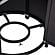 Walbrooke Black Patio Round Tank Holder w/Slats Design by Leisuremod