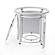 Walbrooke Patio Round Fire Pit & Tank Holder - White by Leisuremod