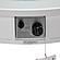 Walbrooke Outdoor Patio Aluminum Round Fire Pit Side Table w/Lid and Fire Glass - White by Leisuremod