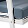 Walbrooke Modern Outdoor Patio Loveseat w/White Aluminum Frame & Removable Cushions - Navy Blue by Leisuremod