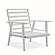 Walbrooke Modern 3-Piece Outdoor Patio Set w/White Aluminum Frame & Removable Cushions, 1 Loveseat and 2 Armchairs - Green by Le