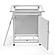 Walbrooke Patio Square Fire Pit & Tank Holder w/Slats Design - White by Leisuremod