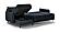 Dolphin Sectional Sofa Sleeper (Full XL Size) Glamour 13 by Luonto Furniture