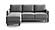 Martta Sectional Sofa Sleeper (Full XL Size) Atlantic 07 by Luonto Furniture