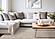 Leo Cream Beige Modern Geometric Arches Pattern Rug by Kalora