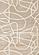Leo Beige Cream Organic Line Design Rug by Kalora