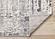 Luca Grey White Blue Distressed Border Rug by Kalora