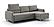 Delta Sectional Sofa Sleeper RHF Chaise Rene 03 by Luonto Furniture